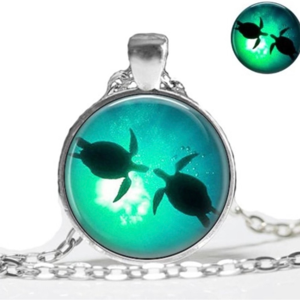 Turtle Glow in Dark Necklace
